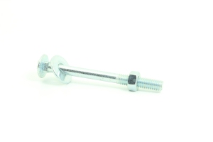 carriage bolt white background
